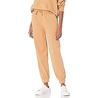The Drop Women's Dominique Washed Fleece Coverstitched Utility Jogger