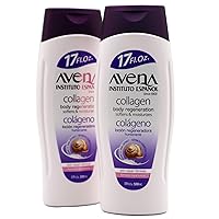 Avena Instituto Español Collagen Body Regeneration, Softens & Moisturizes, Skin Repair Formula, 2-pack Of 17 FL Oz each, 2 Bottles.