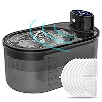 Wireless Cat Water Fountain, Rechargeable, Battery Operated, 3L/108oz Pet Water Fountain for Cat Inside, Cordless Cat Fountain with Motion Sensor, Silent Dog Water Fountain with 7 Filters