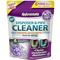 Garbage Disposal and Drain Pipe Cleaner Powerful Foaming Action and Removes Garbage Disposal Smells 6 Unit Pack Lavender Scent