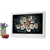 AVEL 23.8 Inch LED Kitchen/Cabinet Smart TV – Android OS, Full HD, WI-FI, HDMI, YouTube/Netflix Compatibility (AVS240WS) (White Frame, 594 * 382 * 52mm)