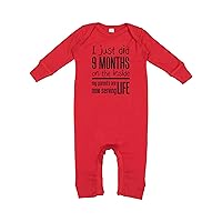 I Just Did 9 Months on the Inside, My Parents Are Now Serving Life, Gift for New Baby, Going Home Outfit, Funny Long Sleeve Baby Romper (6 months)