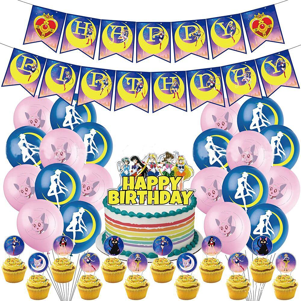 Birthday Naruto Theme Decorations Party Supplies for Kids Anime Balloons Anime  Birthday Decorations Banners Naruto Birthday Cake Topper – BigaMart