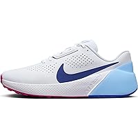Nike Air Zoom TR 1 Men's Workout Shoes (DX9016-102, White/Aquarius Blue/Fierce Pink/Deep Royal Blue) Size 7
