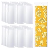 Clear Bookmark Sleeves Penta Angel 10Pcs Plastic Blank Photobooth Frames  Vinyl Book Markers Cover Holder with Hole for Students Reading Wedding