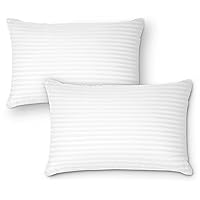 Standard Size Bed Pillows, (Pack of 2), White 2 Count
