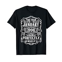 January 1998 Man Myth Legend Shirt 25th Birthday 25 Years T-Shirt