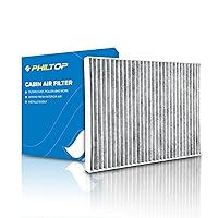 PHILTOP Cabin Air Filter, ACF006 (CF10709) Replacement for Accent, Tucson, Genesis Coupe, Rio, Sportage, Forte Cabin Filter, Includes Activated Carbon