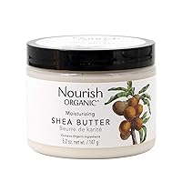 Nourish Organic Moisturizing Butter GMO-Free, Cruelty Free, 100% Vegan, Shea, 5.2 Ounce