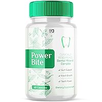 Power Bite Dental Supplement, Power Bite for Teeth and Gum, Power Bite Dental Mineral Complex for Healthy Gums and Teeth, Power Bite Pills, Power Bite Advanced Oral Support Formula (60 Capsules)