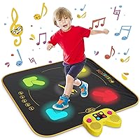 RenFox Dance Mat, Toys for 3-12 Years Old Boys Girls, Dance Pad with 4 Light-up Arrows, 4 Dance Game Modes, Built-in Music, Wireless Bluetooth, AUX Support, Perfect for Xmas, Birthday Gifts