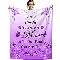 Gifts for Mom Blanket Mothers Day Throw Blankets Super Soft Warm Birthday Gifts for Mom Women from Daughter Son 50
