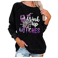 Women Casual Long Sleeve Crew Neck Sweatshirts Cute Tops Loose Pullover Oversized Fall Fashion Teen Girls Y2K Clothes