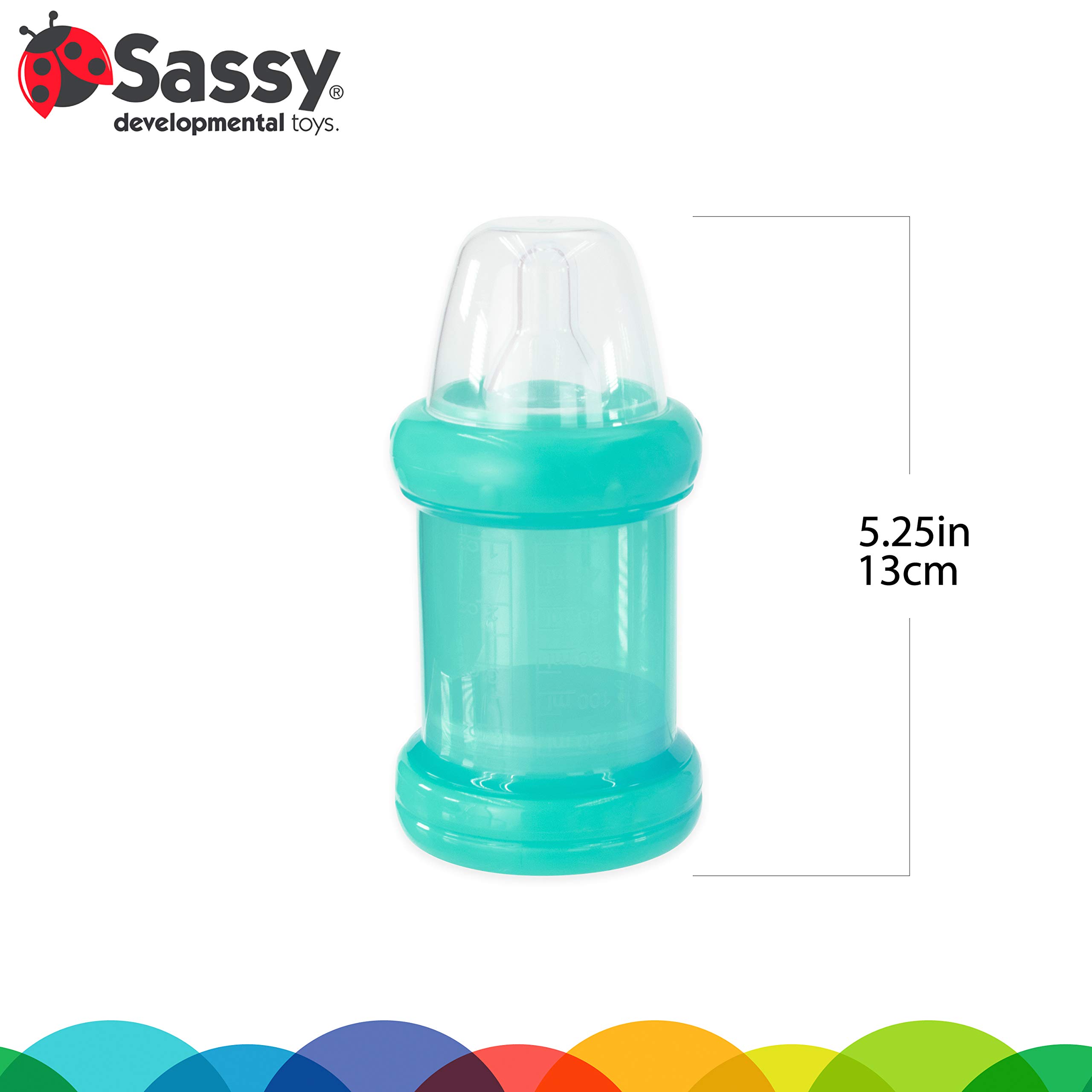 Sassy 2pk Baby Food Nursers- 3 Nipples, Multi