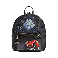 Concept One Death Note Mini Backpack, Ryuk Small Travel Bag Purse for Men and Women, Adjustable Shoulder Straps, Multicolor, 10 Inch