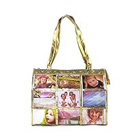 Fashion Metallic Photo Tote Bag with Studs