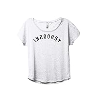 Indoorsy Women's Fashion Slouchy Dolman T-Shirt Tee