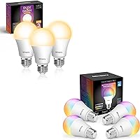 Dusk to Dawn Light Bulbs 3 Pack + Smart Light Bulbs 4 Pack