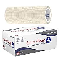 Dynarex 3284 Sensi-Wrap Self-Adherent Bandage Roll, White, 4