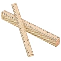  7 Pack Clear Ruler 12 Inch Plastic Ruler, Inches And Metric  Ruler For Drawing Measuring Math, Straight Rulers