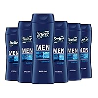 Suave Men 2 in 1 Shampoo and Conditioner Ocean Charge 12.6 Fl Oz (Pack of 6)