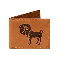 Men's Aries Handmade Natural Genuine Pull-up Leather Wallet MHLT_03