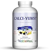 Maxi Health KiddieMax Calcium - CalciYum! - Flavored -Animal Shaped Chewies - Kosher (180 Count)