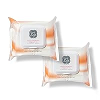 Simply Soft RSS1404H Makeup Remover Wipes, Citrus Scent, Hypoallergenic, pH Balanced, 25 ct., Pack of 2