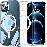 Magnetic for iPhone 12 Pro Max Case Clear, Not Yellowing [Compatible with MagSafe] [Military Grade Drop Protection] Shockproof Anti-Scratch Phone Cover 6.7