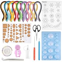 19 Pcs Paper Quilling Kits 45 Colors 900 Strips Quilling Art Paper Tools Quilling Supplies For Paper Crafting Beginners Stencil