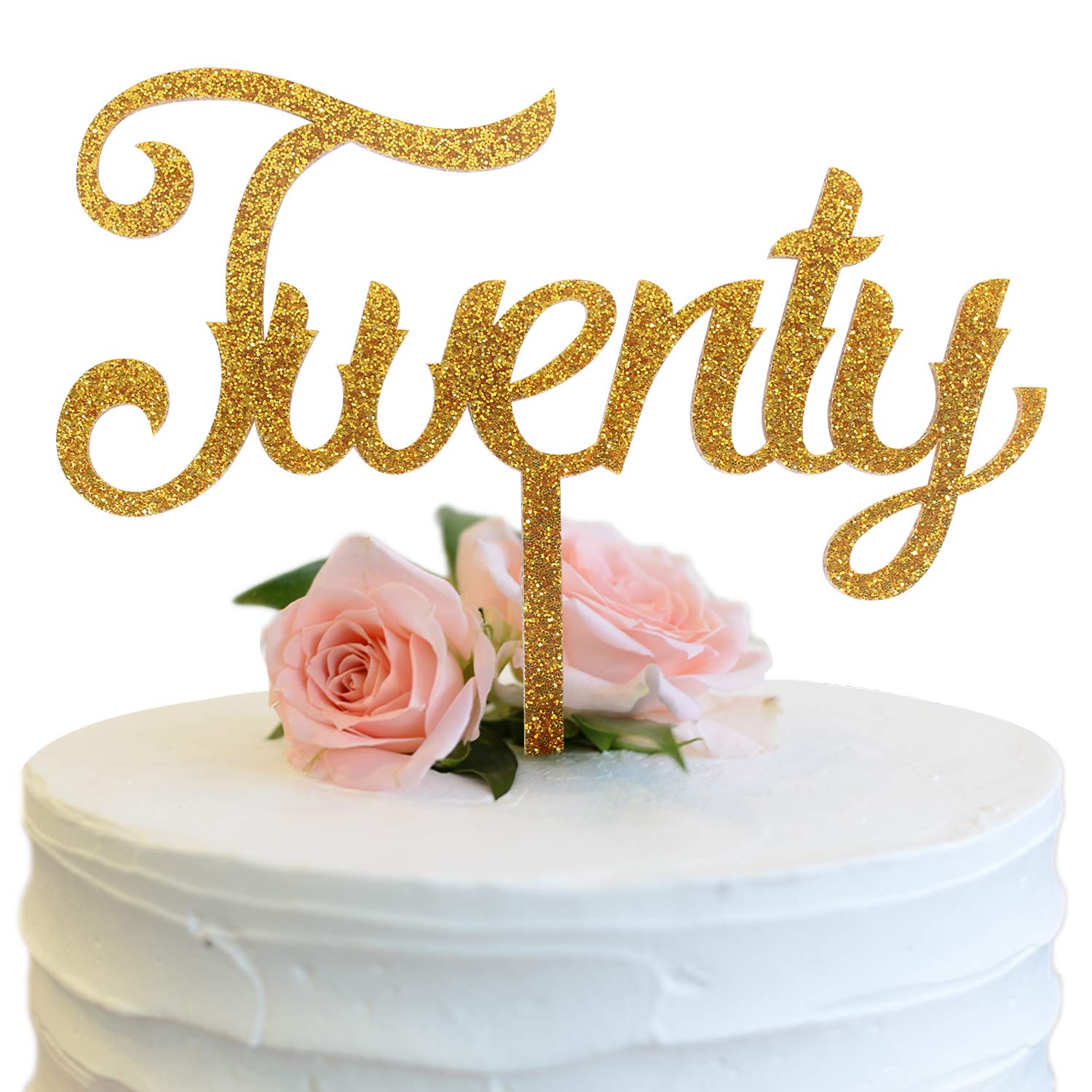 20th Birthday Acrylic Cake Topper - 20 Years Old - Twentieth | eBay