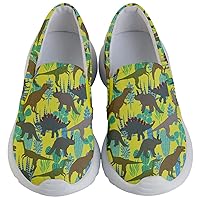 PattyCandy Kids Casual Slip Ons Cute Apatosaurus Dinosaur & Heart Theme for Boys & Girls Shoes
