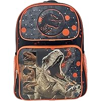Fast Forward Kid’s Licensed 16” Large School Backpacks with Multiple Pockets (Jurassic World)