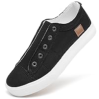 Women's Slip on Shoes Non Slip Fashion Canvas Sneakers Low Top Casual Shoes