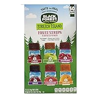 Stretch Island Fruit Leather Snacks Variety Pack, Cherry, Apple, Strawberry, Apricot, Grape, Raspberry, 0.5 Ounce No Added Sugar (Pack of 50) 24.7 Ounce