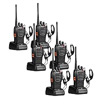 Two Way Radios Long Range Walkie Talkies for Adults with Headphones,16 Channel Handheld 2 Way Radio Rechargeable with Flashlight Li-ion Battery and Charger（6 Pack）