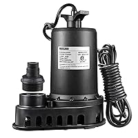 1/2HP Submersible Water Pump,3300GPH Thermoplastic Utility Pump Electric Portable Transfer Clean/Dirty Sump Pump for Pool Tub Garden Pond Draining with 10 FT Cord