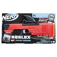 Nerf Roblox MM2 Shark Seeker Dart Blaster Shark Fin Action 3 Mega Darts Code to Activate Virtual in-Game Item F2489EU4