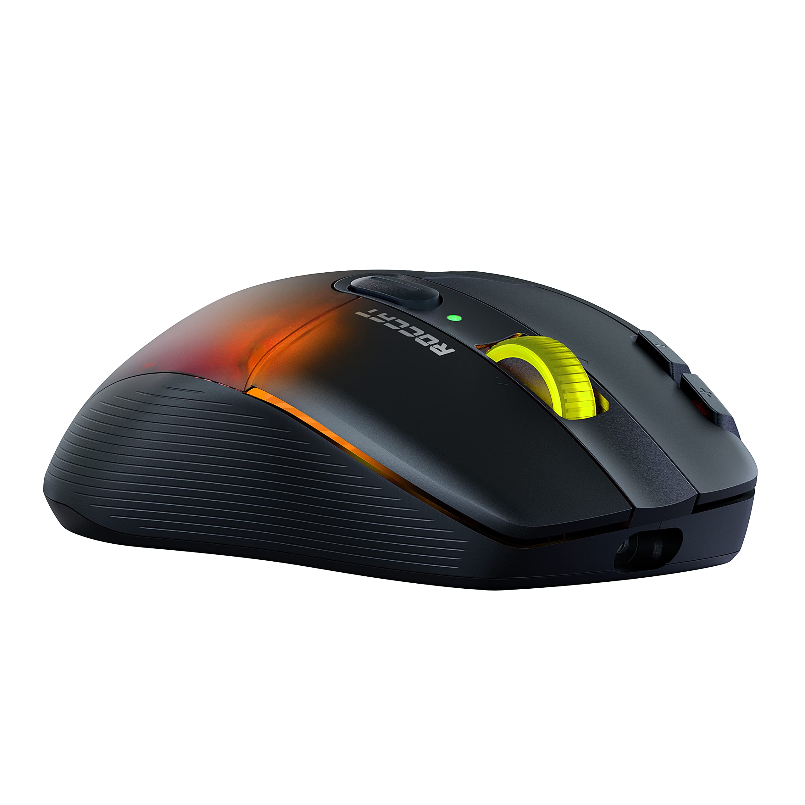 ROCCAT Kone XP Air – Wireless Customizable Ergonomic RGB Gaming Mouse, 19K DPI Optical Sensor, 100-hour Battery & Charging Dock, 29 Programmable Inputs & AIMO RGB Lighting, 4D Wheel – Black