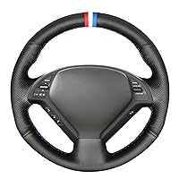 MEWANT Steering Wheel Cover for Infiniti G25 G35 G37 2007-2013 EX35 EX37 2008-2013 Q40 Q60 2014 2015 QX50 2014-2018 / Steering Wheels Accessories for Infiniti G25 G35 G37
