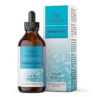 HERBAMAMA Motherwort Tincture - Organic Motherwort Herb Liquid Drops - Vegan Supplement - 4 fl oz
