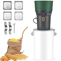 Electric Corn Grinder 25L/6.6 Gal Dry Electric Grain Mill Grinder 1300W Grain Mill with 4 Sieves & Detachable 6.6 Gal Bucket & Hopper Feed Grinder Corn Grinder Wheat Grinder for Home and Farm