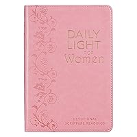 Daily Light For Women Classic Collection of 366 Devotional Scripture Readings from ESV Bible - Pink Faux Leather Flexcover Gift Book for Women w/Ribbon Marker, Gilt-Edge Pages