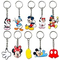Cartoon Keychain, Cute Silicone Key Chain for Adult Gift (10pcs mouse)