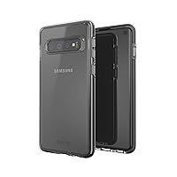 GEAR4 Piccadilly Clear Case with Advanced Impact Protection [ Protected by D3O ], Slim, Tough Design for Samsung Galaxy S10 Black OPEN BOX