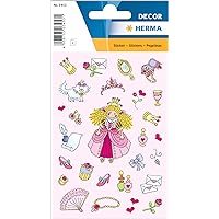 HERMA 3453 Stickers for Children, Princesses (78 Stickers, Paper, Matte) Self-Adhesive, Permanent Adhesive Motif Labels for Girls and Boys, C