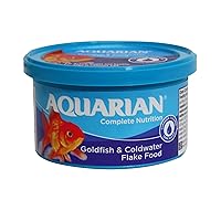 AQUARIAN Complete Nutrition Goldfish Food Flakes, 25g