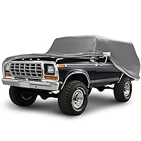 CarCovers Weatherproof Car Cover Compatible with Ford 1992-1996 Bronco - Outdoor, Indoor Cover with Theft Cable Lock, Bronco Accessories Bag & Wind Straps, Car Covers for SUV, Better Than Waterproof