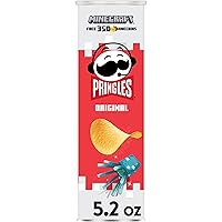 Pringles Potato Crisps Chips, Lunch Snacks, On-The-Go Snacks, Original, 5.2oz Can (1 Can)