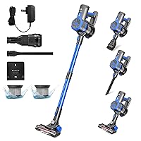 Cordless Stick Vacuum Cleaner, 45 Minutes Run-Time, 4 in 1 Lightweight Stick Vacuum 200W, 3 Power Modes, HEPA Filter for Hardwood Floors, Carpet, Pet Hair, Car (E20 Pro)